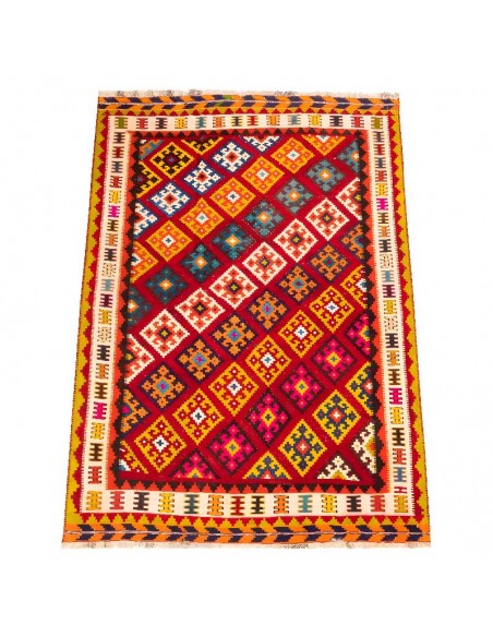 Persian Handmade Multi color 4'X7' Carpet Rc-326 full view Persian Handmade Multi color 4'X7' Carpet Rc-326 full view