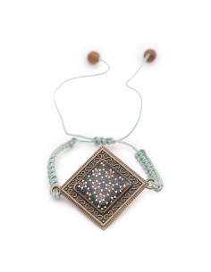 Brass Inlaid Adjustable Bracelet AC-30 FV