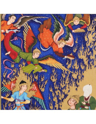 Persian Blue Miniature Painting