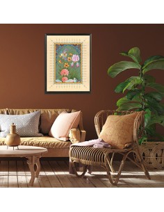 Persian miniature with painted border 2