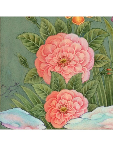 Persian miniature painting of flower