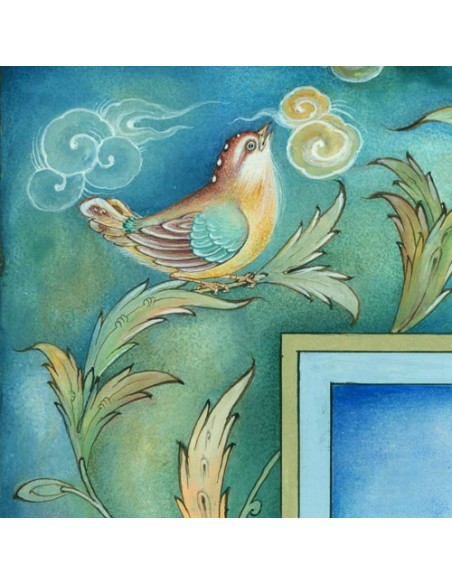 Persian miniature painting - bird Persian miniature painting - bird