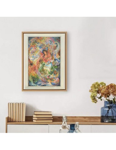 Persian colorful miniature painting