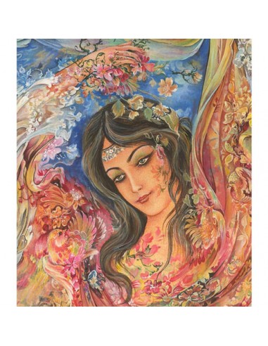 fantasy miniature painting - lady face