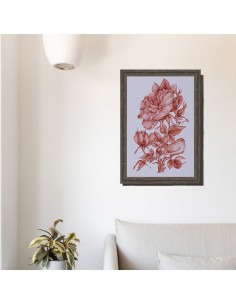 red Persian miniature painting 2