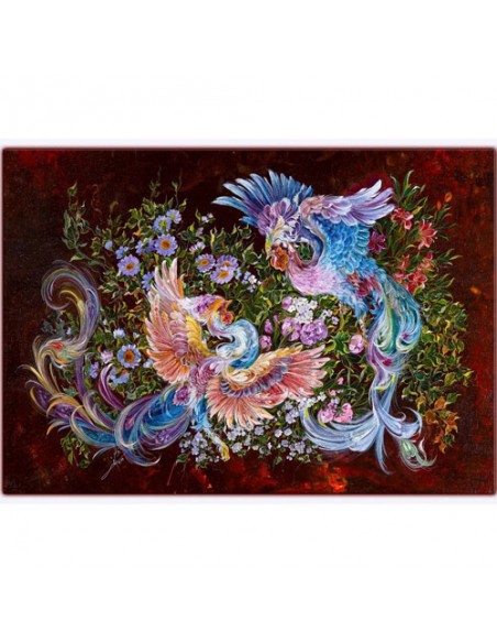 Simurg Persian miniature painting Simurg Persian miniature painting