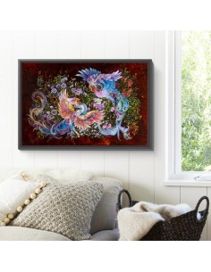 Simurg Persian miniature painting 2