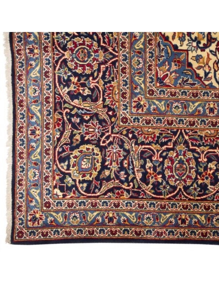 Price of Antique Hand-woven Navy Blue 8'X12' Rug Rc-329