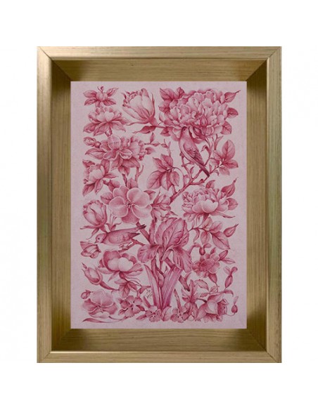 Pink Persian Miniature Painting