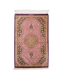 Buy Handmade Purple/Pink Silk Rug 1'X3' Rc-331