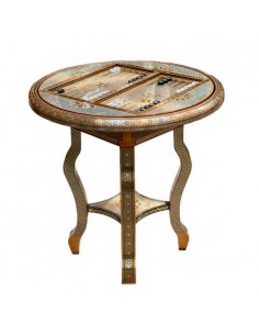 Round Luxury Chess Table Set HC-1565