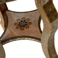 details of the chess table`s legs