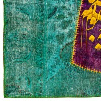 sale of Handmade Collage Fantasy 4'X5' Rug Rc-333