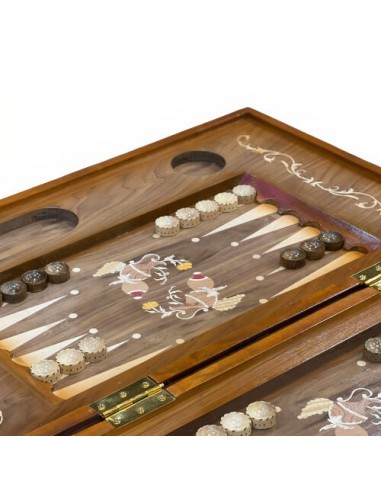 details of chess set and backgammon board HC-1577