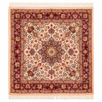 Handmade Square Cream Area Rug Rc-334 for sale Handmade Square Cream Area Rug Rc-334 for sale