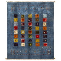 Persian Handmade Blue 6'X8' Gabbeh Rug Rc-335 for sale Persian Handmade Blue 6'X8' Gabbeh Rug Rc-335 for sale