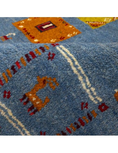 Buy Persian Handmade Blue 6'X8' Gabbeh Rug Rc-335