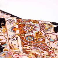 Persian Handmade Silk 4'X6' Black Carpet Rc-335 price