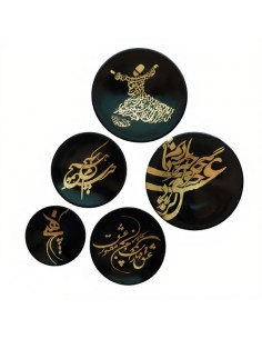 decorative plates with Rumi poem design HC-1634