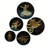 decorative plates with Rumi poem design HC-1634