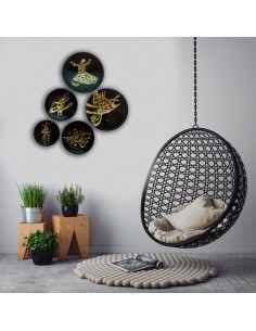 decorative plates with Rumi poem design HC-1634 2