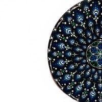 dot painting decorative plate HC-1635