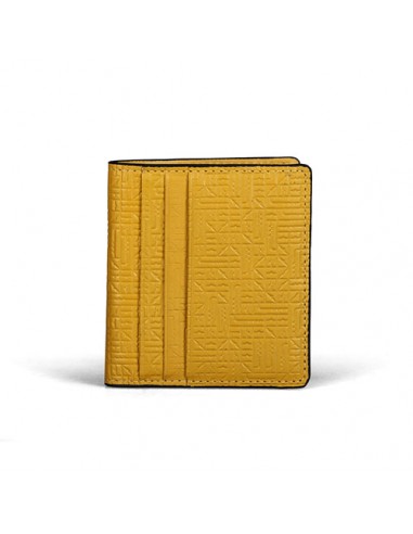 women's small yellow wallet, natural leather wallet