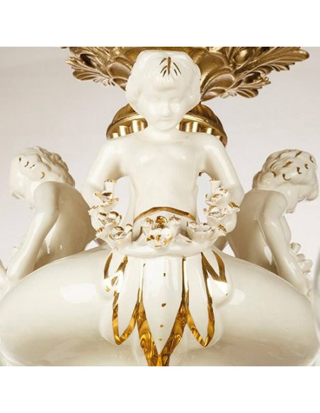 sculptural golden candle lamps chandelier