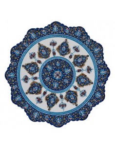 Wall plate Decor with white & Blue colors HC-1646