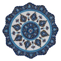 Wall plate Decor with white & Blue colors HC-1646