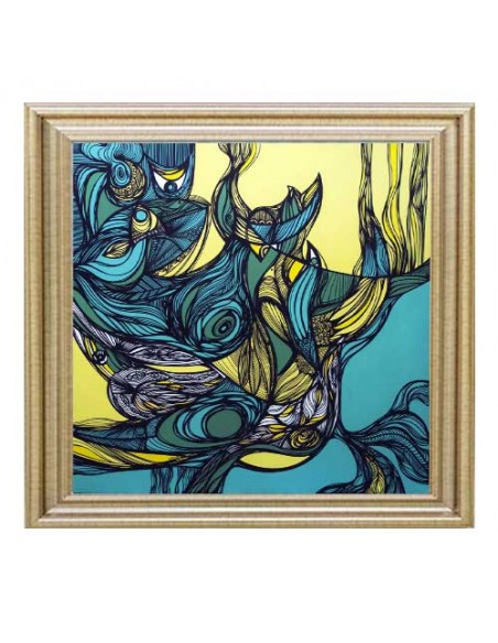 Decorative Abstract Tablou "Offhand 11" Full View