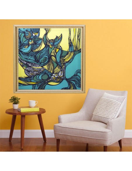 Decorative Abstract Tablou "Offhand 11" Wall Art