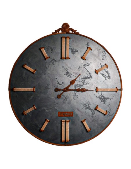 blue modern wall clock