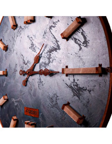 modern blue wall clock