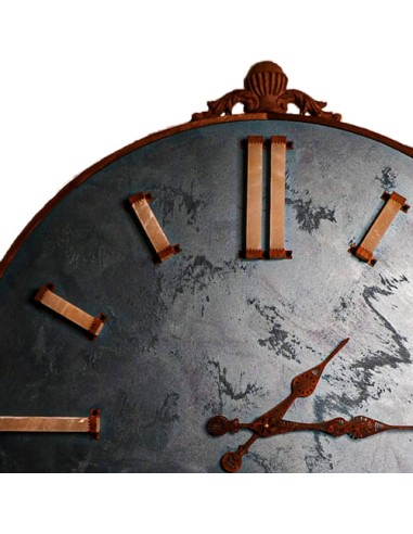 handmade blue wall clock