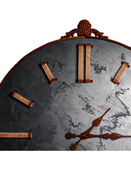 handmade blue wall clock