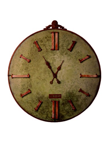 sage green wall clock