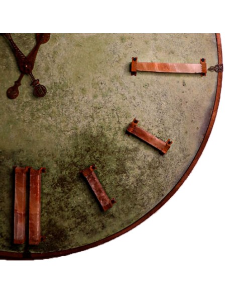 sage green vintage wall clock