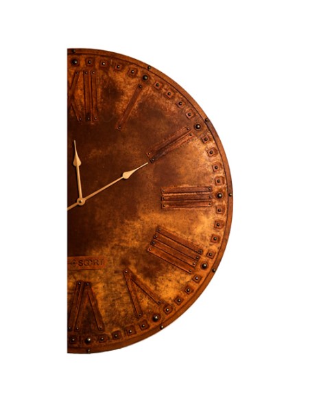 brown rustic roman numeral wall clock brown rustic roman numeral wall clock