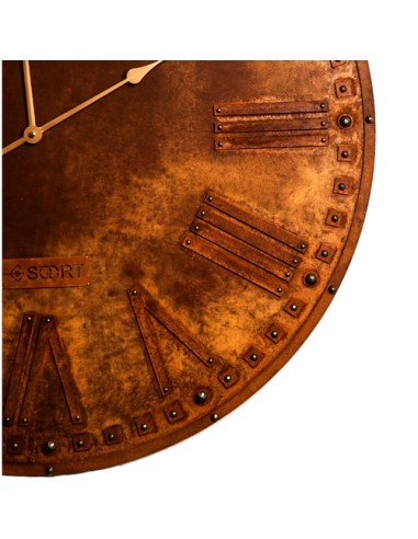 brown roman numerals clock