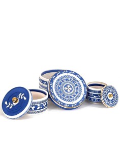 Persian blue handmade tea set 2