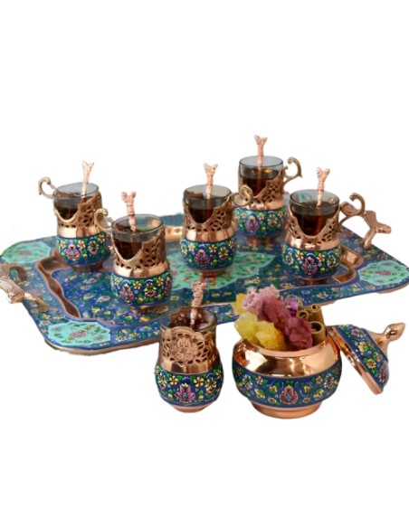 copper tea set