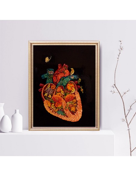 Painting Canvas "Heart" Wall Art