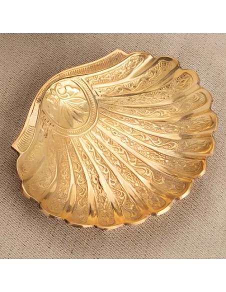 unique brass sweet serving plate