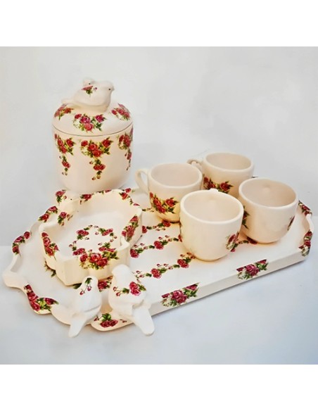 Persian rose tea set Persian rose tea set