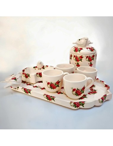 Flowered tea set