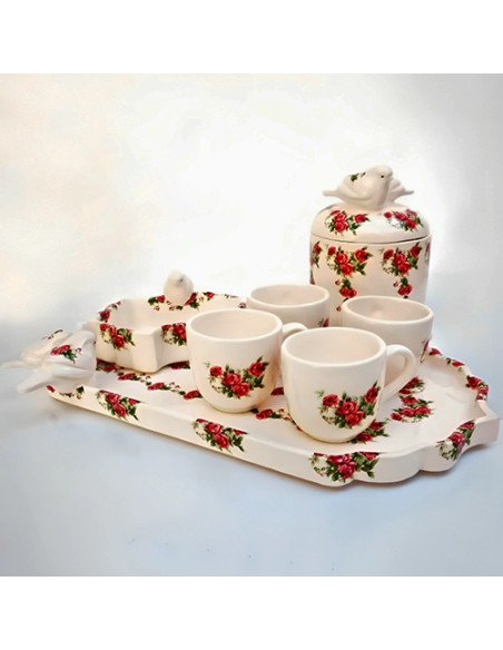 Flowered tea set Flowered tea set