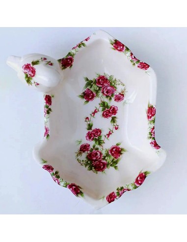 floral candy dish