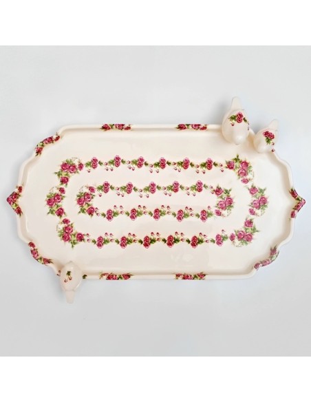floral ceramic tray floral ceramic tray