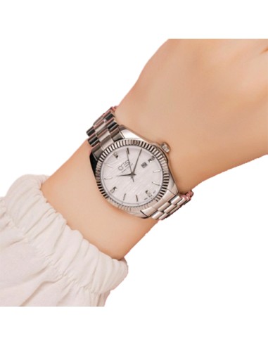 analog watch for women shell dial